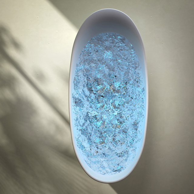 Quality Wholesale Unique Design Solid Surface Oval Bubble Constant Temperature Heated Massage Bathtub MR-88813M