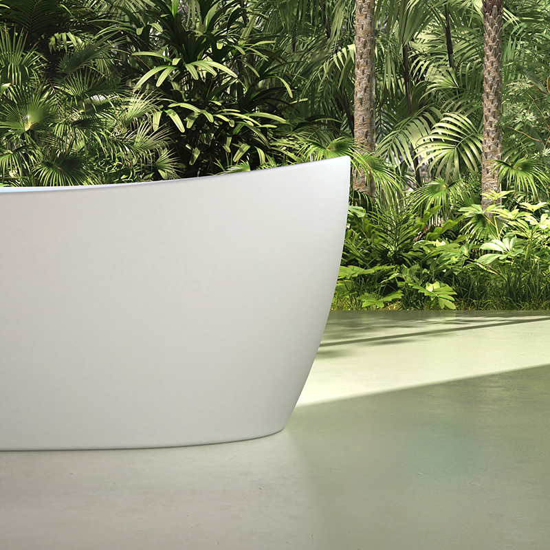 Quality Wholesale Unique Design Solid Surface Oval Bubble Constant Temperature Heated Massage Bathtub MR-88813M