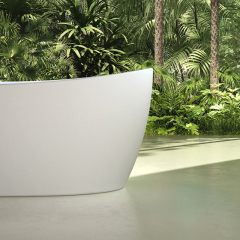 Quality Wholesale Unique Design Solid Surface Oval Bubble Constant Temperature Heated Massage Bathtub MR-88813M