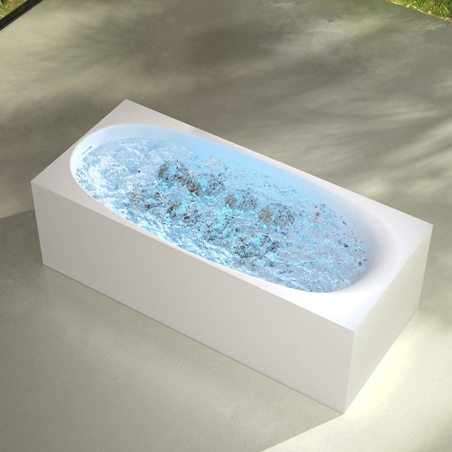 China Wholesale Factory Oval Bubble Constant Temperature Heated Massage Bathtub MR-88815M