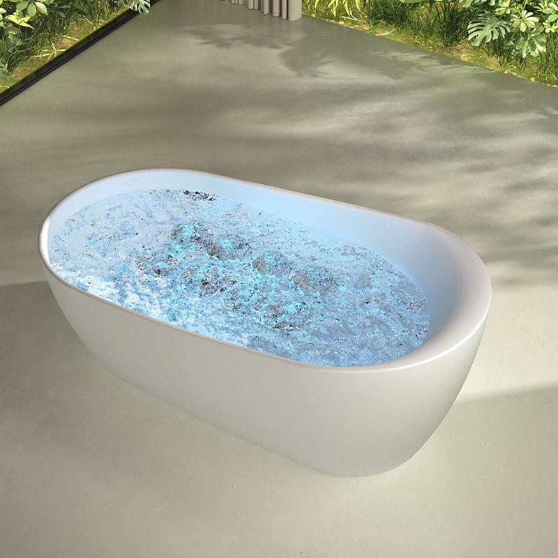 Wholesale High End Quality Oval Bubble Constant Temperature Heated Massage Bathtub MR-88818M