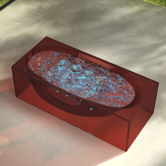 Wholesale Fashion Freestanding Transparent Bubble Massage Bathtub MR-T88815M