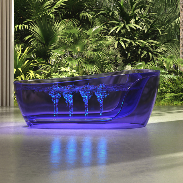 China Wholesale Factory Freestanding Transparent Bubble Massage Bathtub MR-T88818M