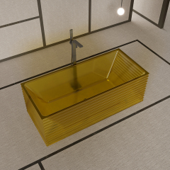 Wholesale High End Quality Fluted Freestanding Transparent Bathtub MR-T88805