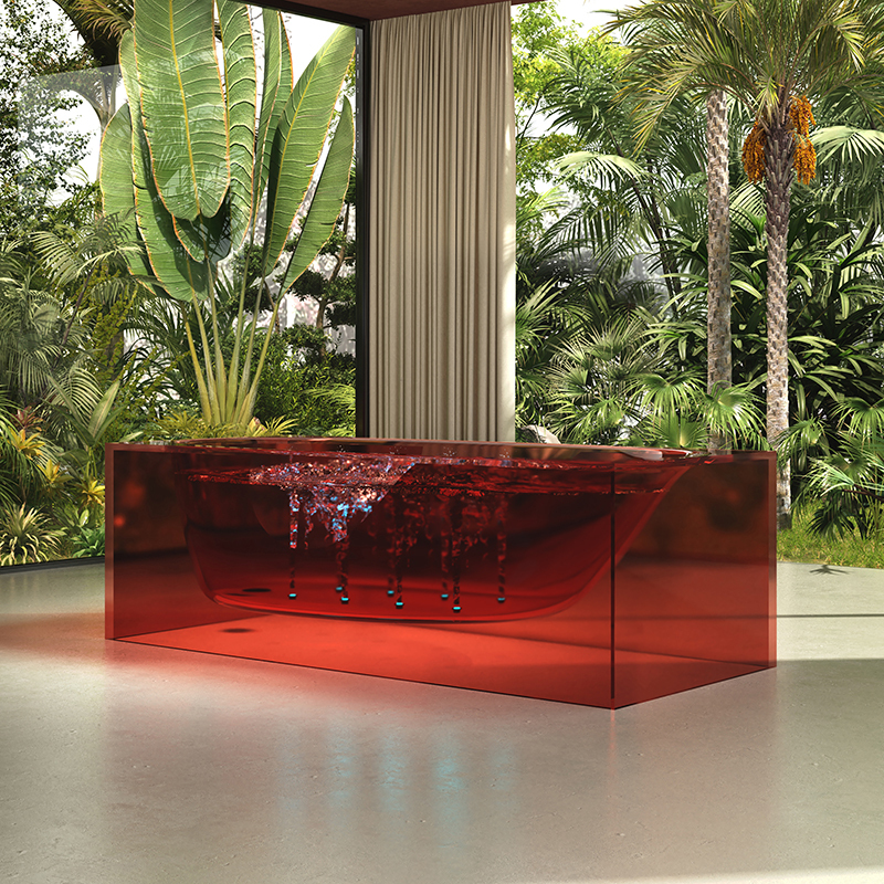 Wholesale Fashion Freestanding Transparent Bubble Massage Bathtub MR-T88815M