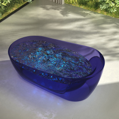 China Wholesale Factory Freestanding Transparent Bubble Massage Bathtub MR-T88818M