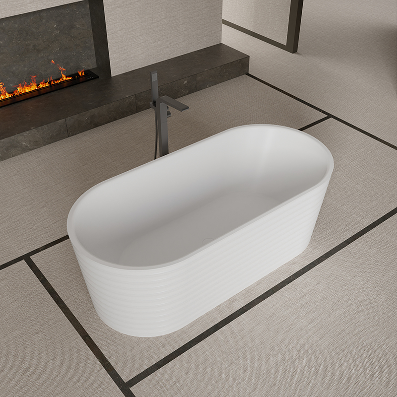 Wholesale High End Quality Freestanding Irregular Fluted Bathtub MR-88801