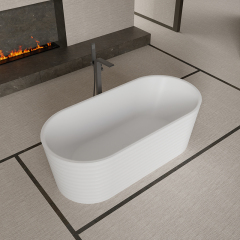 Wholesale High End Quality Freestanding Irregular Fluted Bathtub MR-88801