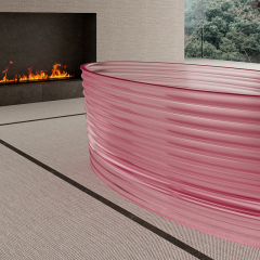 Wholesale High End Quality Fluted Freestanding Transparent Bathtub MR-T88807