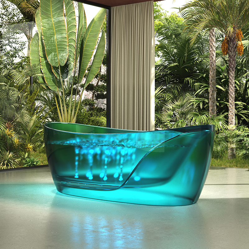 Quality Wholesale Unique Design Freestanding Transparent Bubble Massage Bathtub MR-T88813M