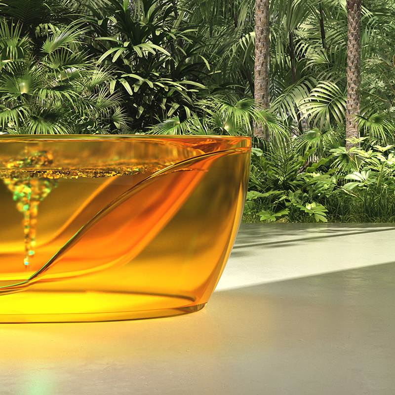 Hot Style Wholesale Freestanding Transparent Bubble Massage Bathtub MR-T88811M
