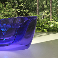 China Wholesale Factory Freestanding Transparent Bubble Massage Bathtub MR-T88818M