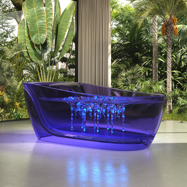 China Wholesale Factory Freestanding Transparent Bubble Massage Bathtub MR-T88818M