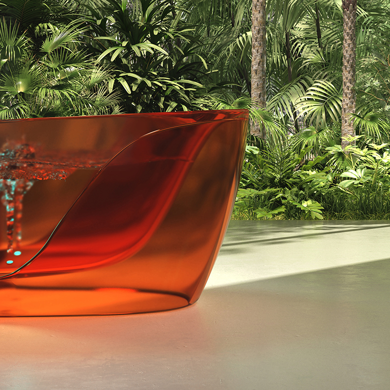Hot Style Wholesale Freestanding Transparent Bubble Massage Bathtub MR-T88812M