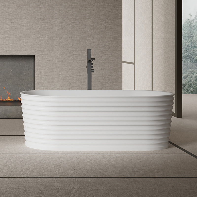 Wholesale High End Quality Freestanding Irregular Fluted Bathtub MR-88801