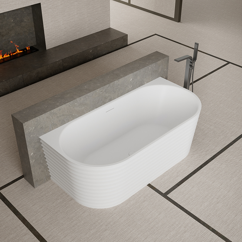 Factory Supply Quality Assurance Freestanding Fluted Bathtub MR-88806