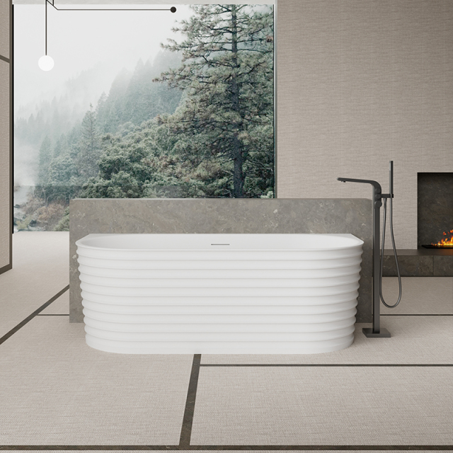 Factory Supply Quality Assurance Freestanding Fluted Bathtub MR-88806
