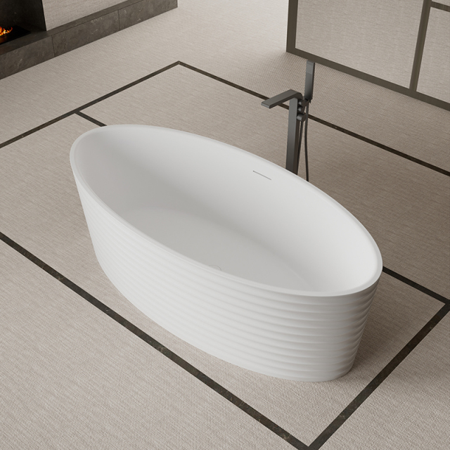 Factory Supply Quality Assurance Freestanding Fluted Bathtub MR-88807