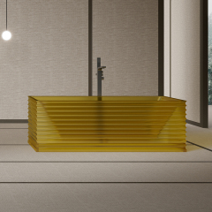 Wholesale High End Quality Fluted Freestanding Transparent Bathtub MR-T88805