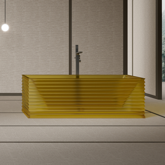 Wholesale High End Quality Fluted Freestanding Transparent Bathtub MR-T88805