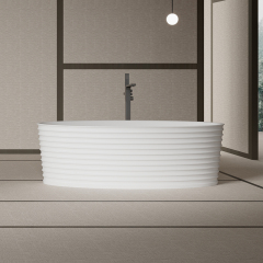 Factory Supply Quality Assurance Freestanding Fluted Bathtub MR-88807