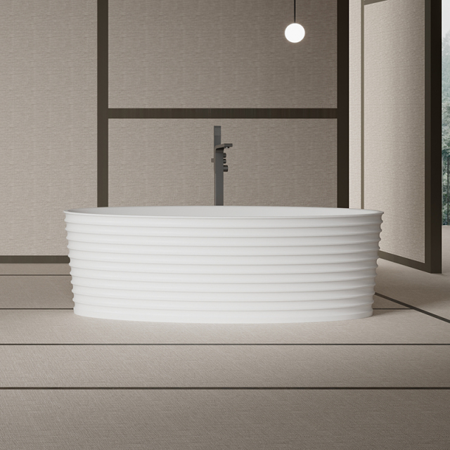 Factory Supply Quality Assurance Freestanding Fluted Bathtub MR-88807