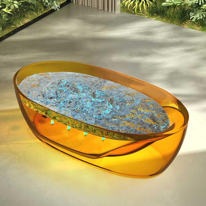 Hot Style Wholesale Freestanding Transparent Bubble Massage Bathtub MR-T88811M