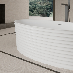 Factory Supply Quality Assurance Freestanding Fluted Bathtub MR-88807