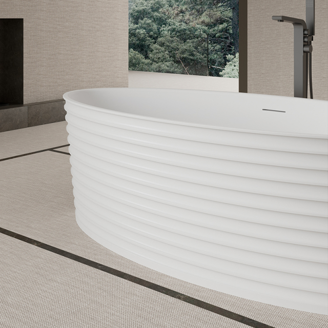Factory Supply Quality Assurance Freestanding Fluted Bathtub MR-88807
