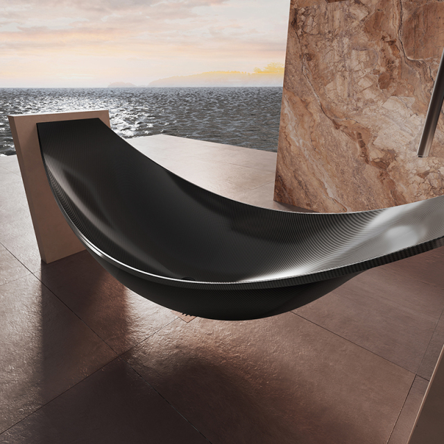 Wholesale Fashion Freestanding Solid Surface Floating Hammock Bathtub MC-88899