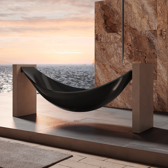 Wholesale Fashion Freestanding Solid Surface Floating Hammock Bathtub MC-88899