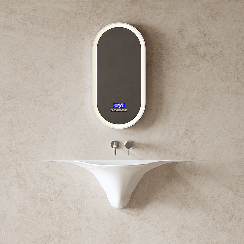 China Wholesale Factory Artificial Stone Sink Wall Hung Wash Basin MR-G8899
