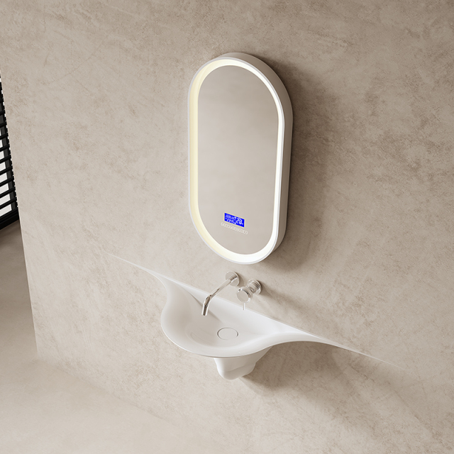 China Wholesale Factory Artificial Stone Sink Wall Hung Wash Basin MR-G8899