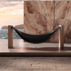Wholesale Fashion Freestanding Solid Surface Floating Hammock Bathtub MC-88899