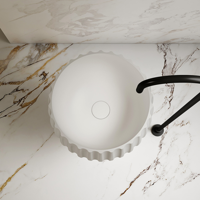 Wholesale Price Solid Surface Freestanding Wash Basin MR-Z1503