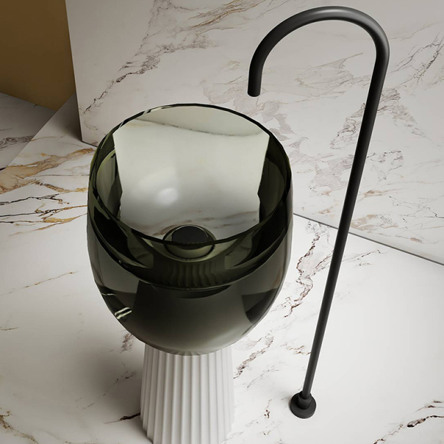 Wholesale High End Quality Solid Surface Freestanding Wash Basin MR-TZ1303