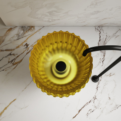 Factory Supply Quality Assurance Freestanding Transparent Wash Basin MR-TZ1503