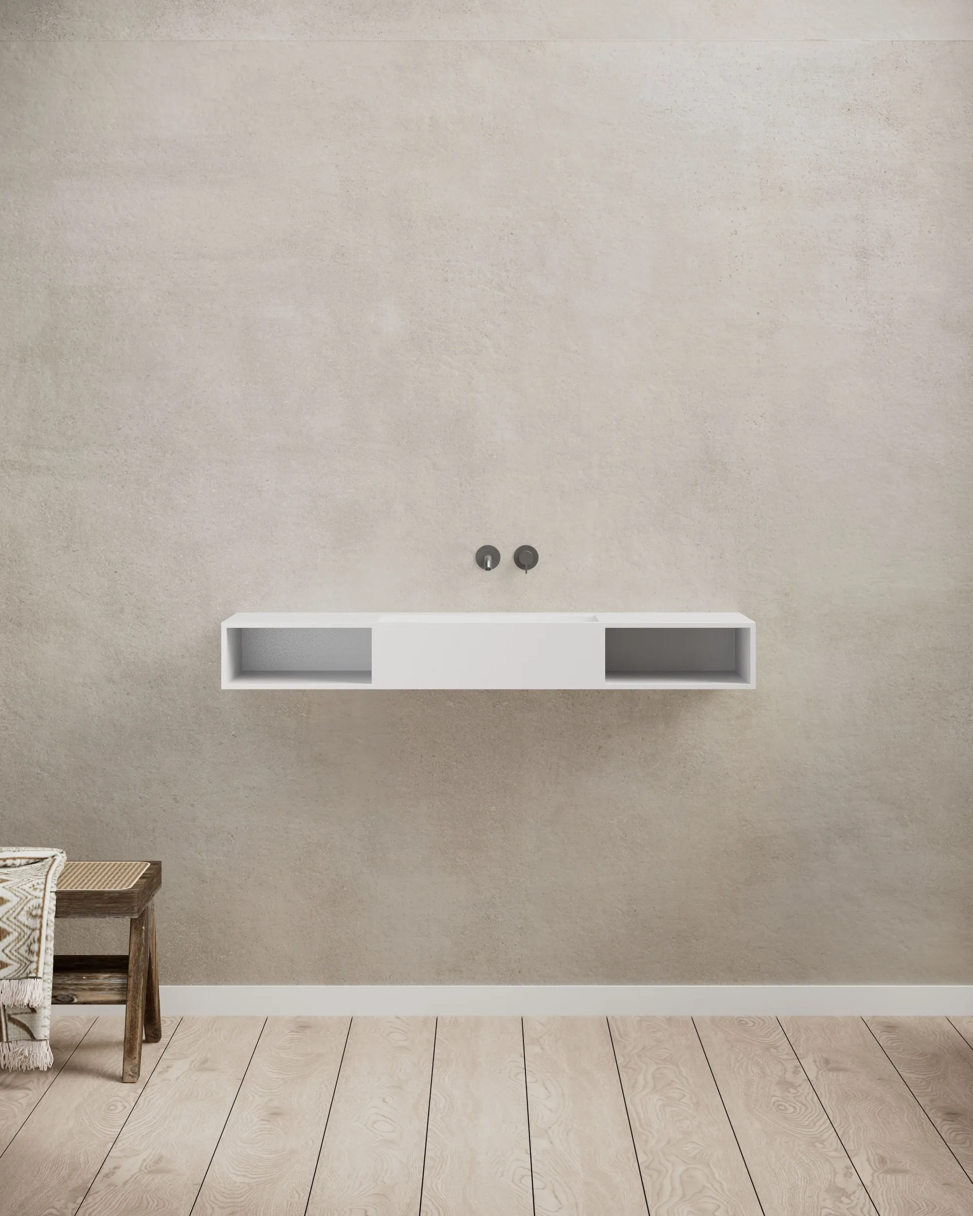 T&W solid surface basin factory quality control