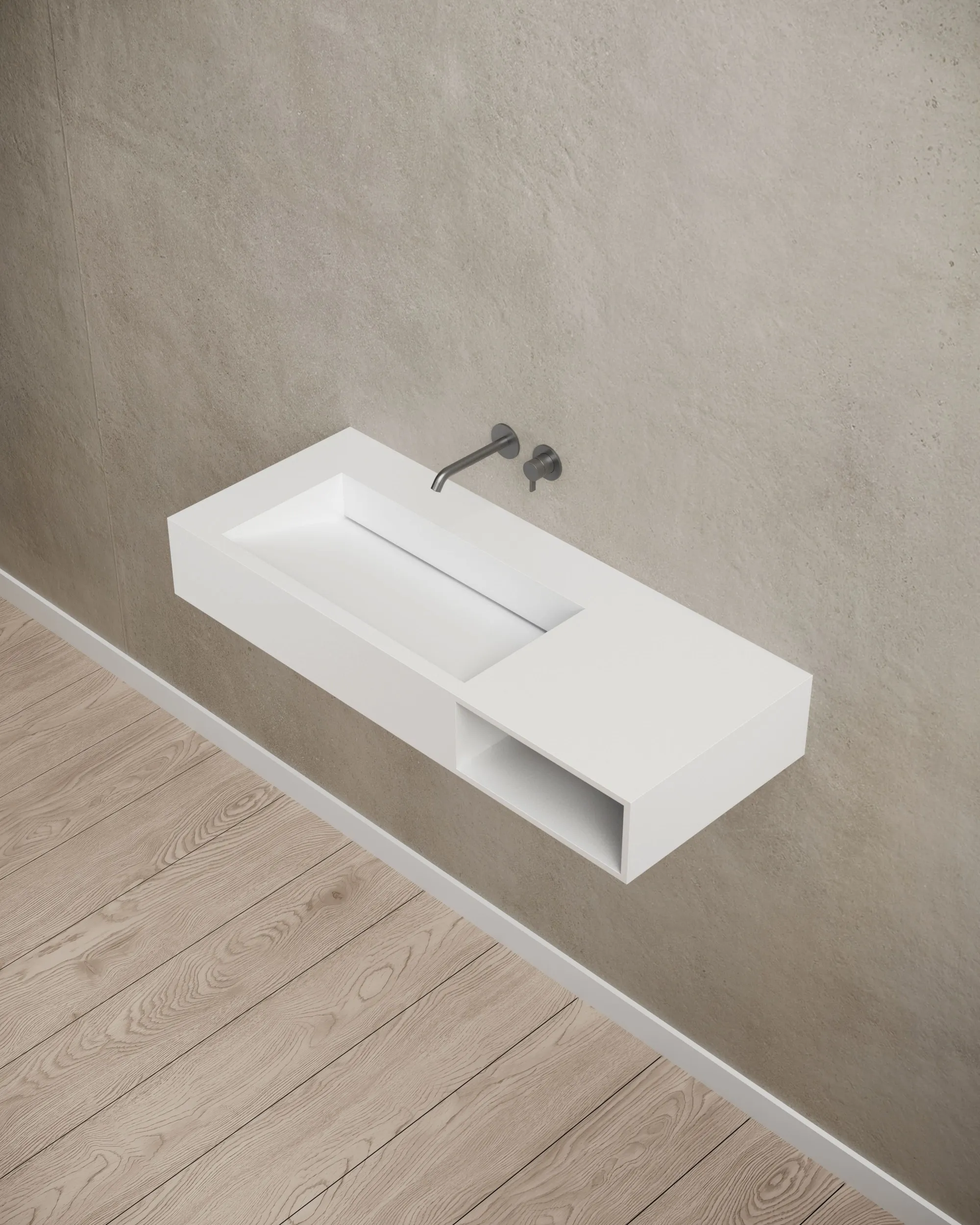 Eco-friendly solid surface raw material composite layers