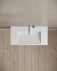 &W 31.5-Inch Wall-Mount Artificial Stone Wash Basin TW-G273