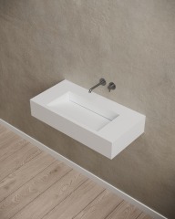 &W 31.5-Inch Wall-Mount Artificial Stone Wash Basin TW-G273