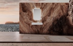 &W 31.5-Inch Wall-Mount Artificial Stone Wash Basin TW-G273