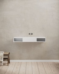 T&W 47.5-Inch Wall-Mount Solid Surface Wash Basin – TW-G285