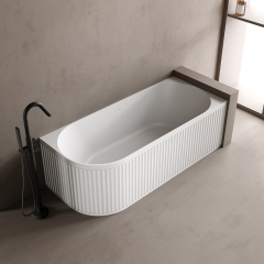 Factory Supply Quality Assurance Freestanding Fluted Bathtub TW-8123R