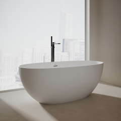 Popular Wholesale Designer Oval Freestanding Solid Surface Bathtub XA-8507