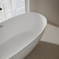 Popular Wholesale Designer Oval Freestanding Solid Surface Bathtub XA-8507