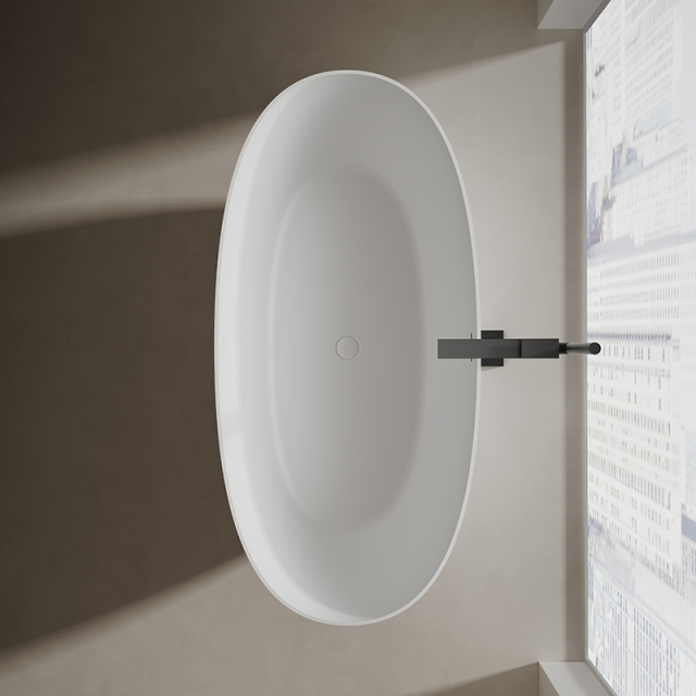 Popular Wholesale Designer Oval Freestanding Solid Surface Bathtub XA-8507