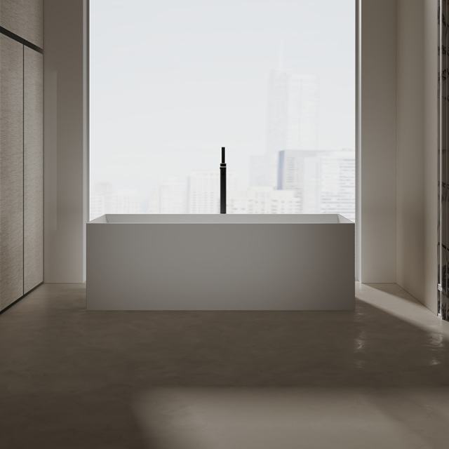 Factory Wholesale Freestanding Artificial Stone Bathtub TW-8572