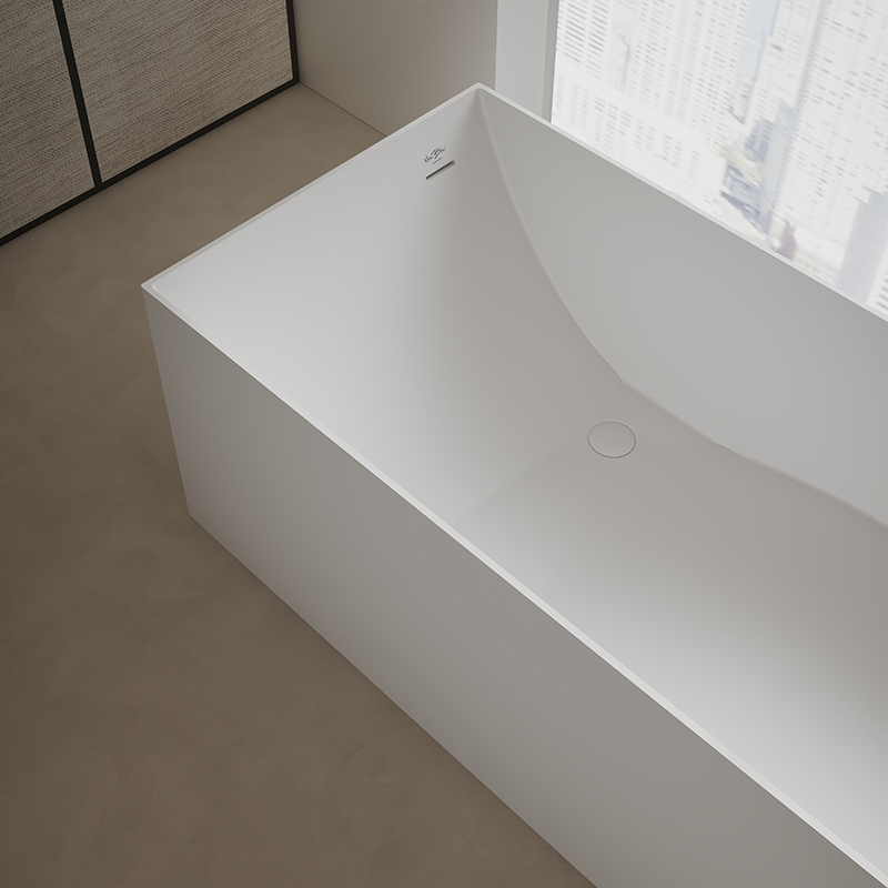 Factory Wholesale Freestanding Artificial Stone Bathtub TW-8572
