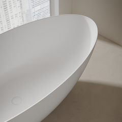 Factory Supply Quality Assurance Corner Freestanding Solid Surface Bathtub TW-8003